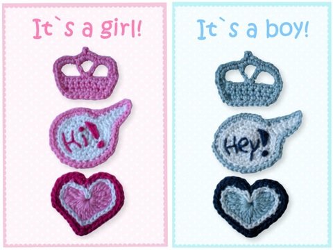 "Welcome Baby" Häkelappliktionen
