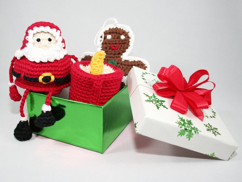 Deko-Paket Weihnachten - Häkelanleitungen