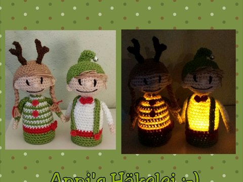  Beleuchtete Weihnachtswichtel :-)