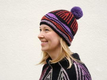 Mütze Art Deco Strickanleitung