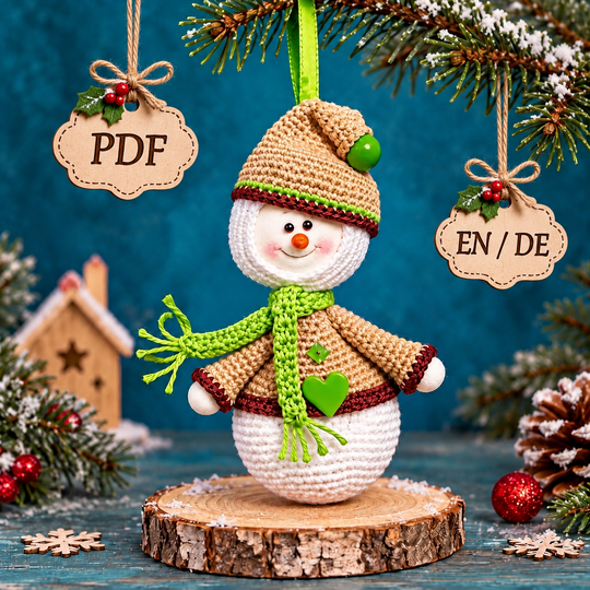 Häkelanleitung Kleiner Schneemann