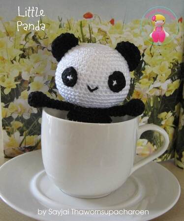 Little Panda, free Amigurumi crochet pattern