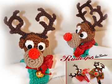 Hässliches Rudolph Rentier Langarm-Shirt - Perfekt Für Ugly Christmas Parties