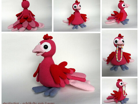 Häkelanleitung Vogel Rosalie