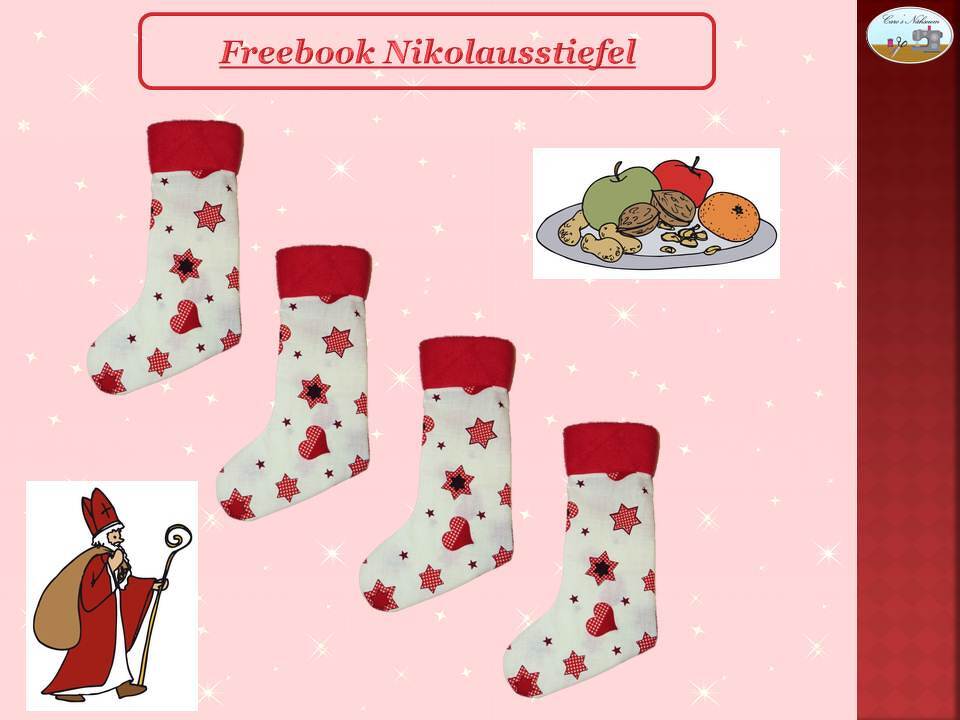 E-Book, Kostenlose Anleitung Nikolausstiefel, Socke