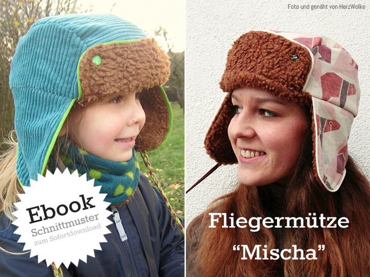 Fliegermütze „Mischa“: Schnittmuster für Kinder und Erwachsene