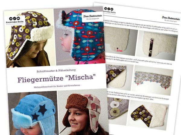 Fliegermütze „Mischa“: Schnittmuster für Kinder und Erwachsene