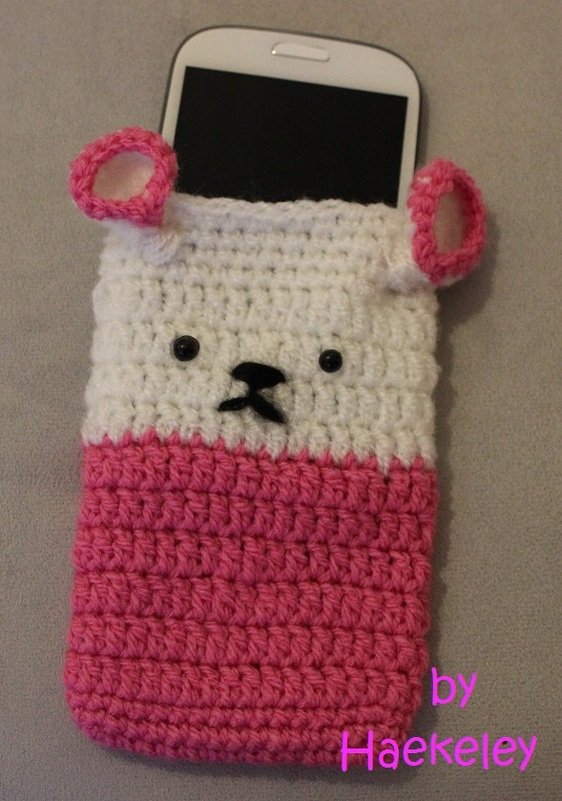Süße Tasche für das Smartphone schnell gehäkelt