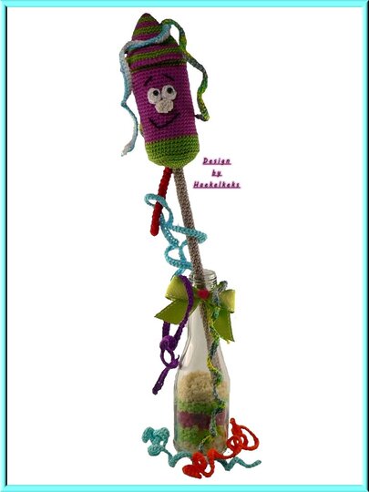 New Year´s Eve Rocket -- crochet pattern by Haekelkeks -- english version