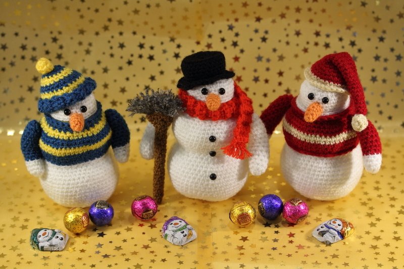 Sweepies Crochet Pattern &Uuml;-Snowman - Image 3