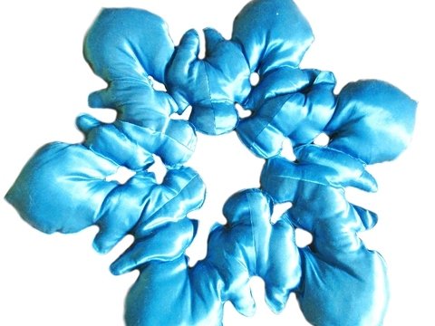 Mini E-Book Schneeflocke Eiskristall Kissen Bodenkissen Krabbeldecke Anleitung Schnee Weihnachten