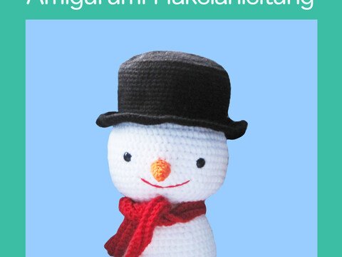 Großer Schneemann, Kostenlose Amigurumi Häkelanleitung