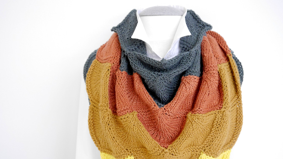 Strickanleitung - Stricktuch mit Muscheln - No.126