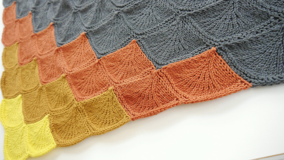 Strickanleitung - Stricktuch mit Muscheln - No.126