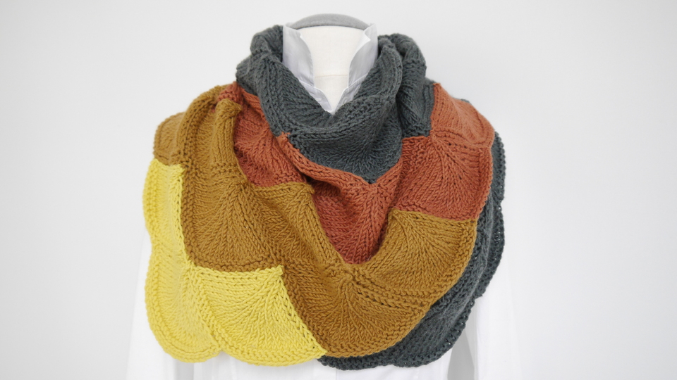 Strickanleitung - Stricktuch mit Muscheln - No.126