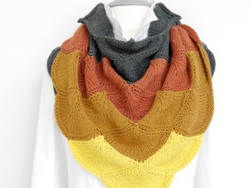 Strickanleitung - Stricktuch mit Muscheln - No.126