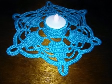 Teelicht " Snow- Crystal "