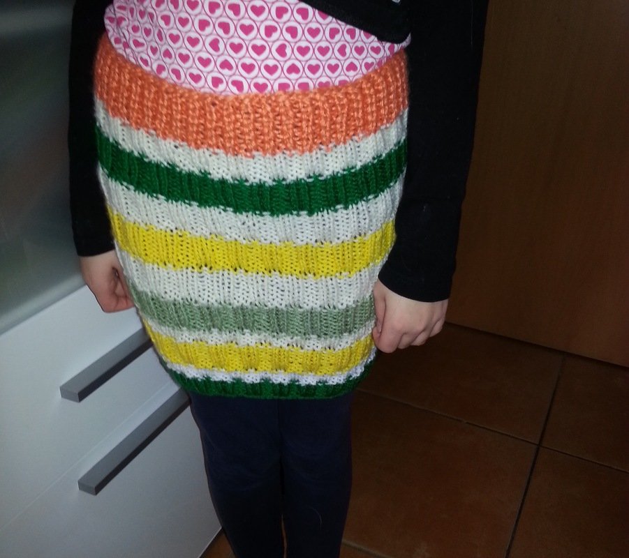 Strickanleitung Mädchenrock Gr.134/140, ideal für Anfänger - Bild 2