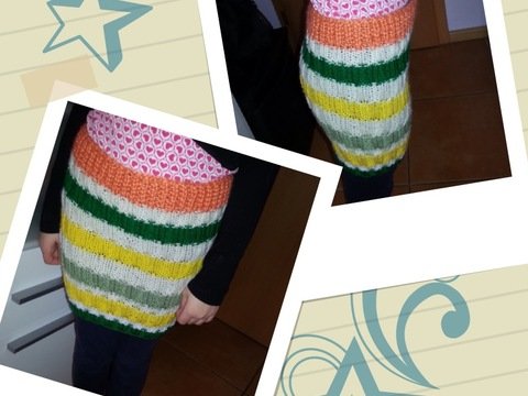 Strickanleitung Mädchenrock Gr.134/140, ideal für Anfänger