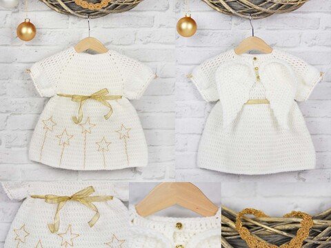 Engelskleid mit Flügeln und Heiligenschein