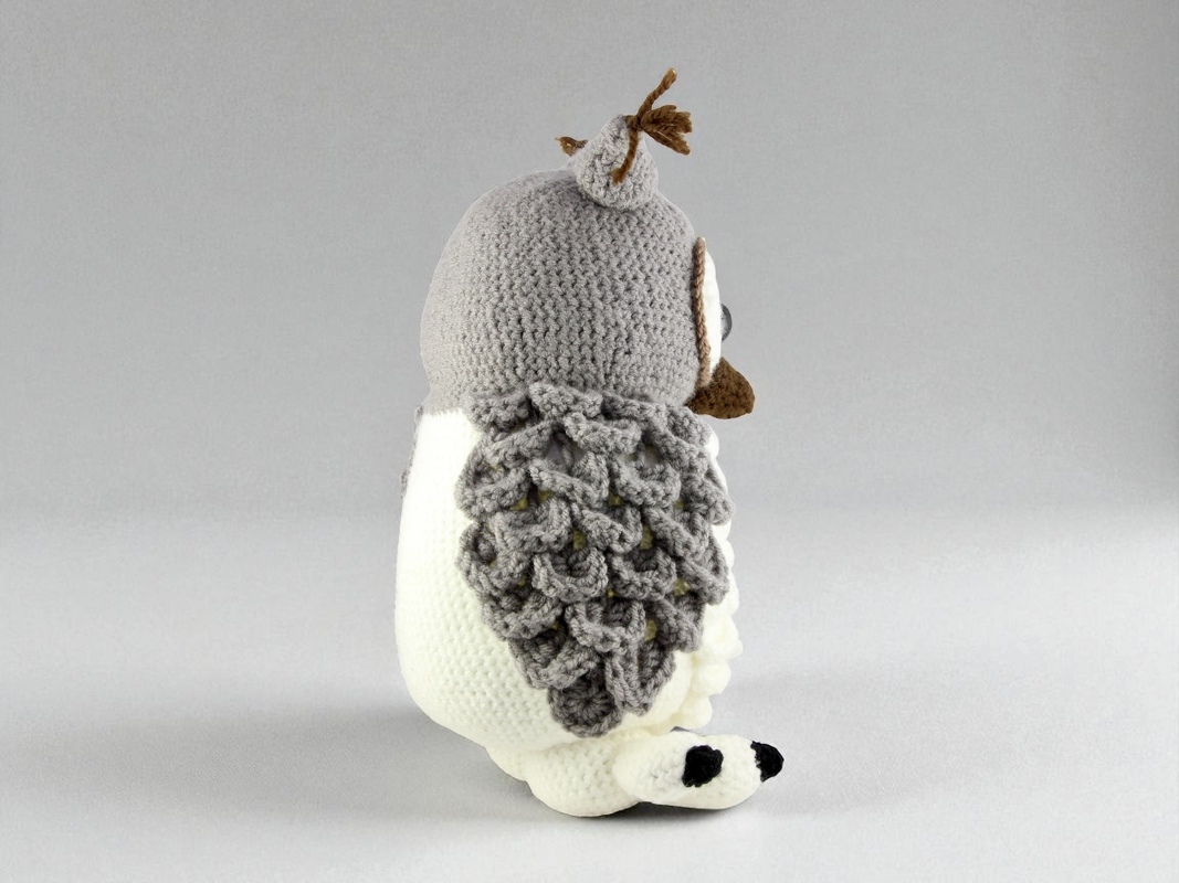 Flauschige Schneeeule Hedwig - H&auml;kelanleitung