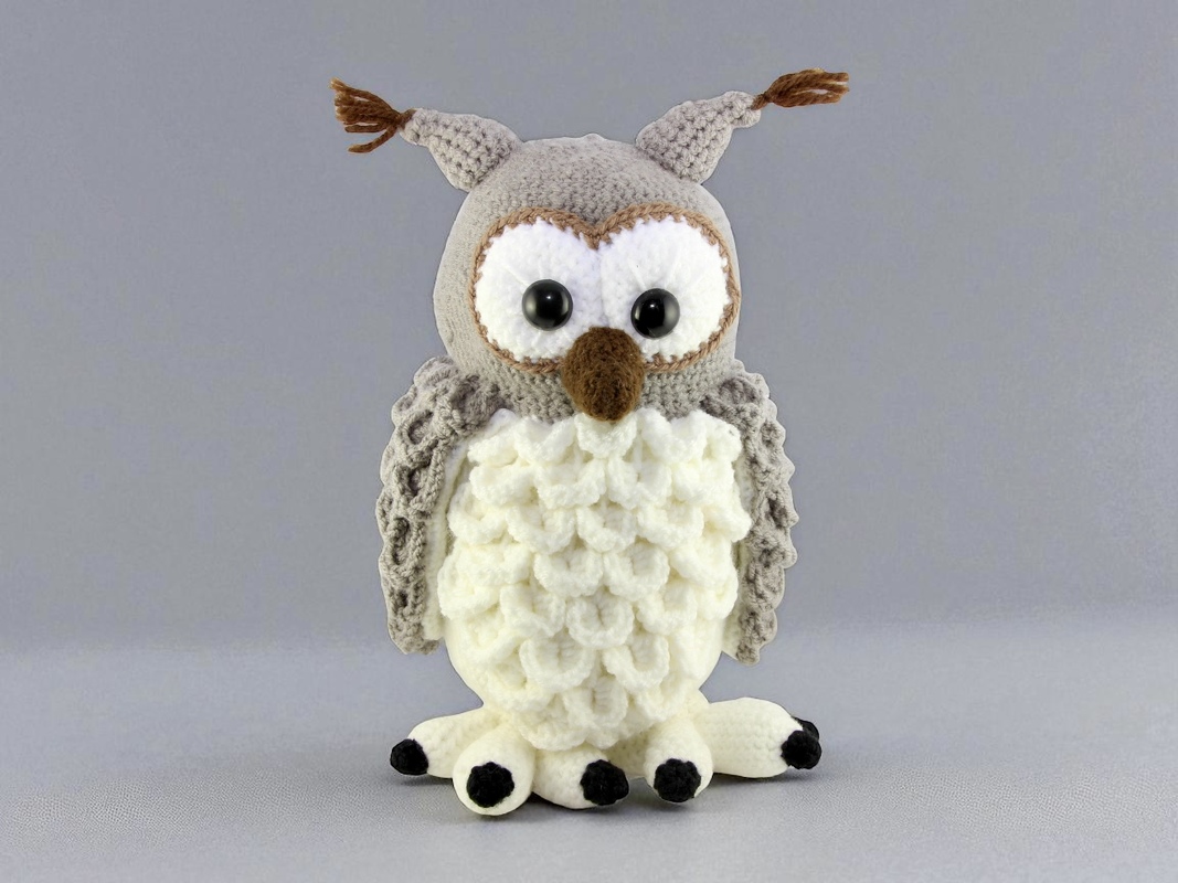 Flauschige Schneeeule Hedwig - H&auml;kelanleitung
