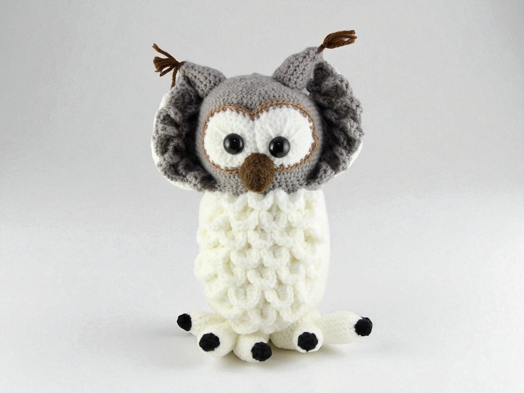 Flauschige Schneeeule Hedwig - H&auml;kelanleitung - Bild 4