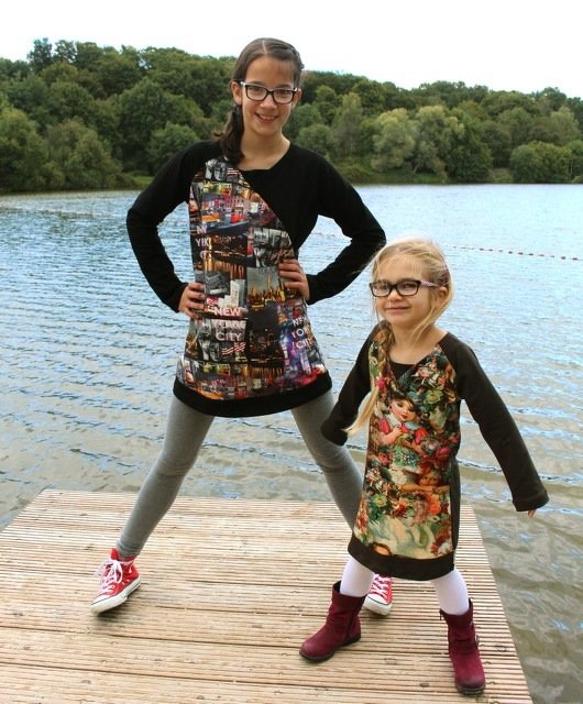 SANEAs raglan dress / shirt / tunic pattern, sizes 110-152 / 5-12 yrs. / Instant Download - Image 5