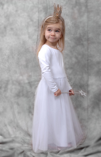 Paris dress / tulle dress, sizes 110-152 / 5-12 yrs. / Instant Download
