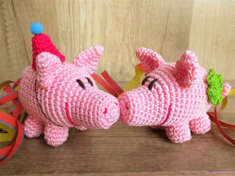 Häkelanleitung Glücksschwein 
