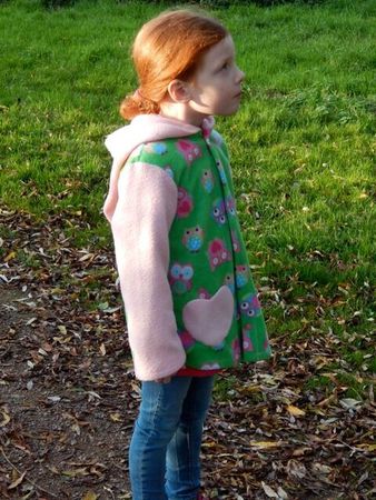 LINAs hooded jacket, sizes 110-152 (5-12 yrs.) / Instant Download