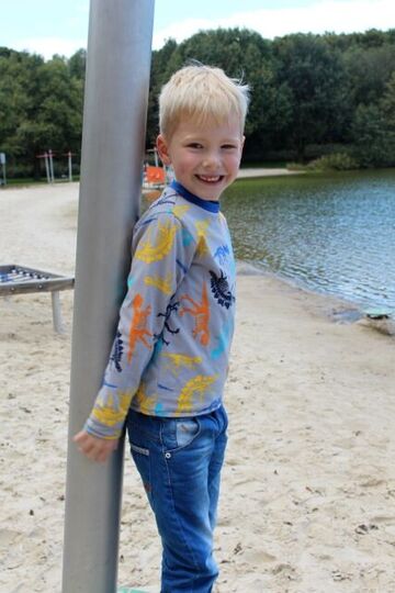 MICKYs slim-fit T-shirt, long or short sleeves & turtleneck, sizes 110-152 / 5-12 yrs. / Instant Download