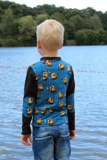 MICKYs slim-fit T-shirt, long or short sleeves & turtleneck, sizes 110-152 / 5-12 yrs. / Instant Download