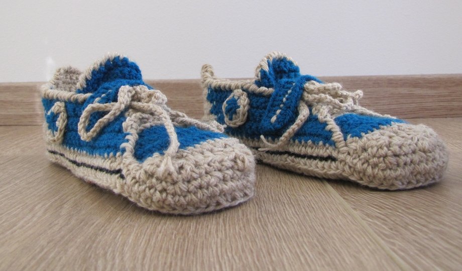 Sneakers, Turnschuh mit Riegel Zipper, Gr. 14-43, Häkelanleitung