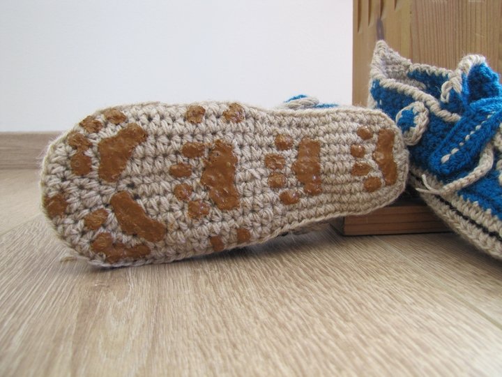 Sneakers, Turnschuh mit Riegel Zipper, Gr. 14-43, Häkelanleitung