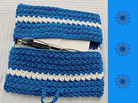 Kostenlose Häkelanleitung - Täschen für Brille, Taschentücher & Co