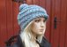 knit pattern, knitted cap, bobble ha/cap, easy and quick to knit, one size