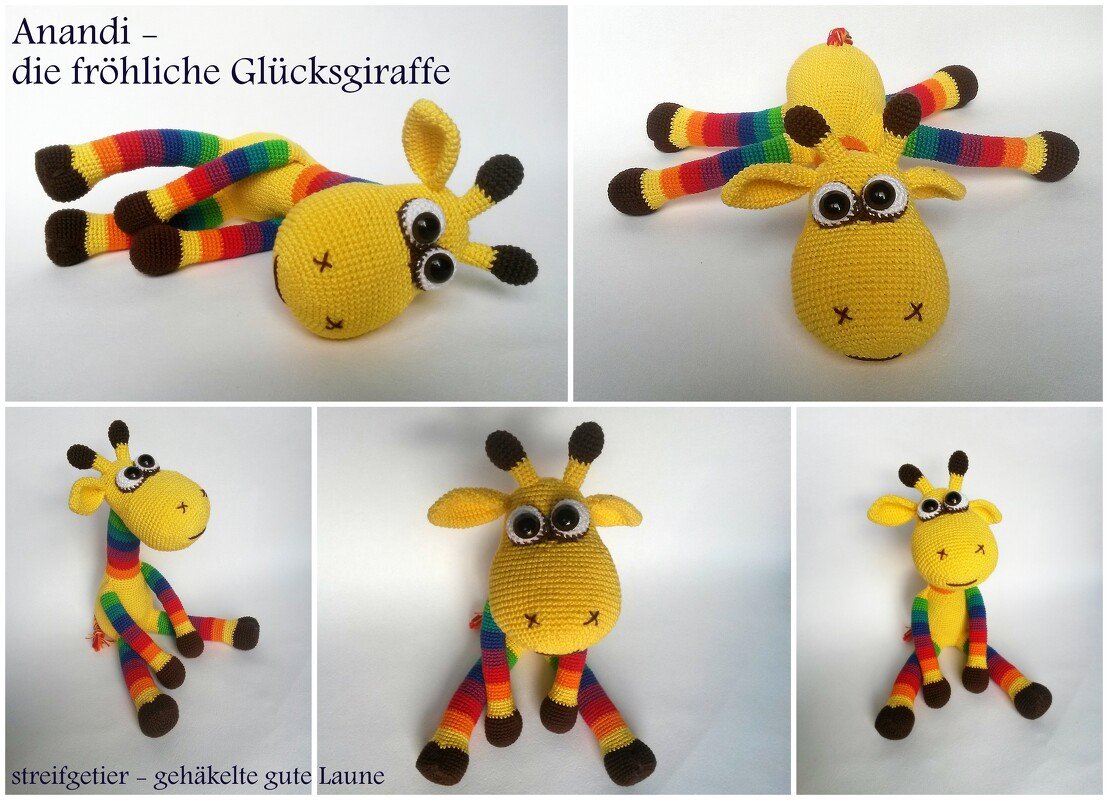 Häkelanleitung Giraffe Anandi