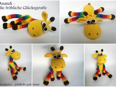 Häkelanleitung Giraffe Anandi