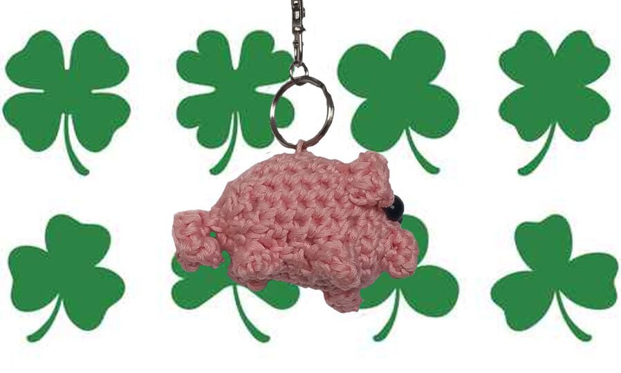 Häkelanleitung Schlüsselanhänger Glücksschwein