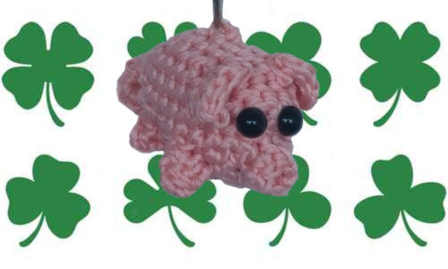 Häkelanleitung Schlüsselanhänger Glücksschwein