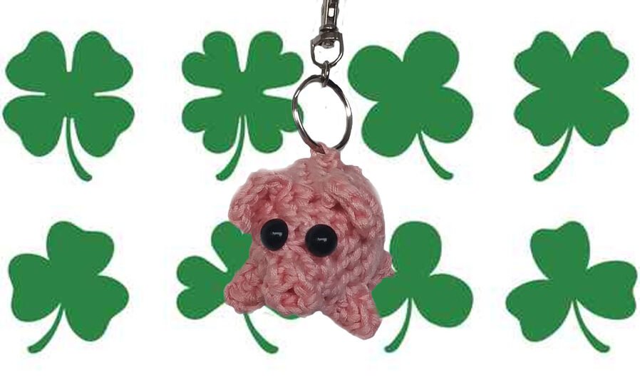 Häkelanleitung Schlüsselanhänger Glücksschwein