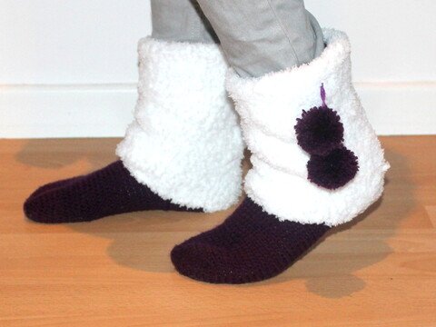 Moonboots in den Größen 34- 42 Häkelanleitung