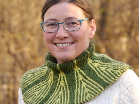 Halswärmer Cowl Schalkragen Sherwood Forest Strickanleitung