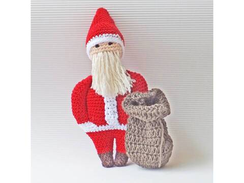 Häkelanleitung Weihnachtsmann
