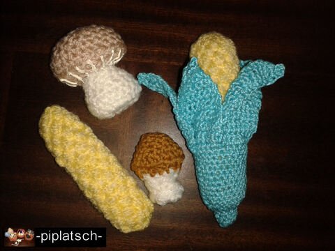 Gemüse 3 - Mais und Pilze