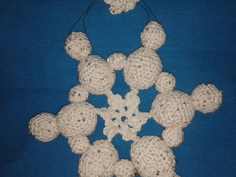 Schneeflocke als Fenster- oder Türschmuck