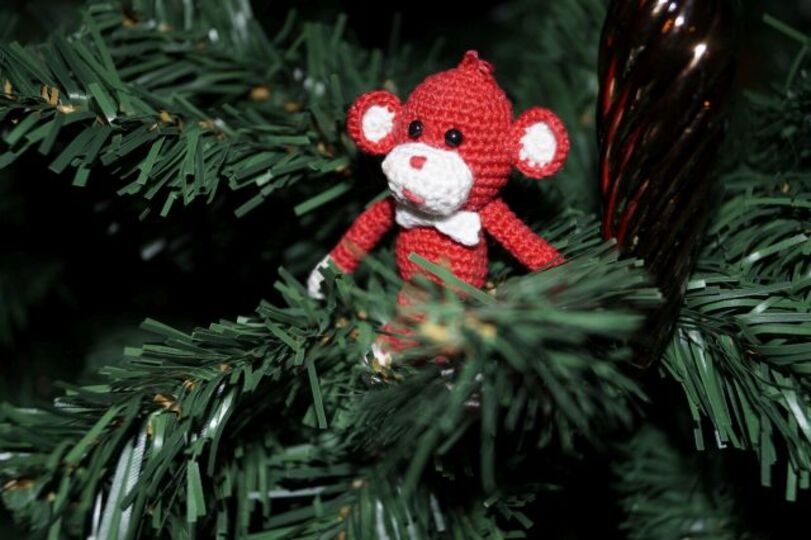 Glücksbringer 2016 ! Schlüsselanhänger Äffchen