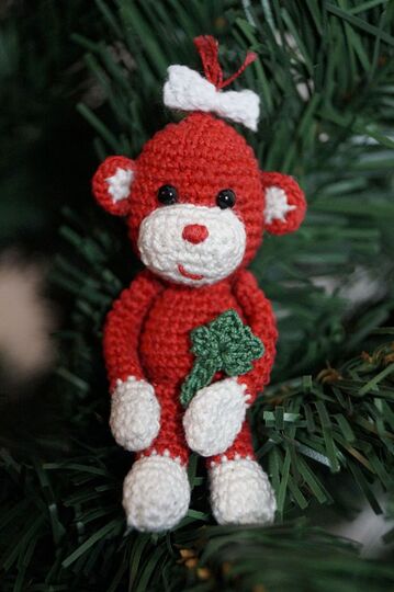 Glücksbringer 2016 ! Schlüsselanhänger Äffchen