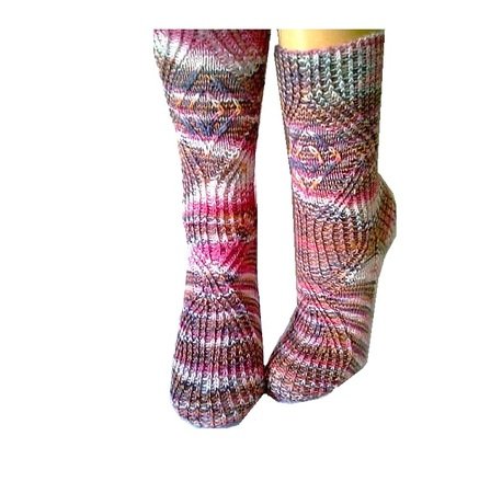 Strickanleitung "Sanduhr" für ein Sockenstrickmuster